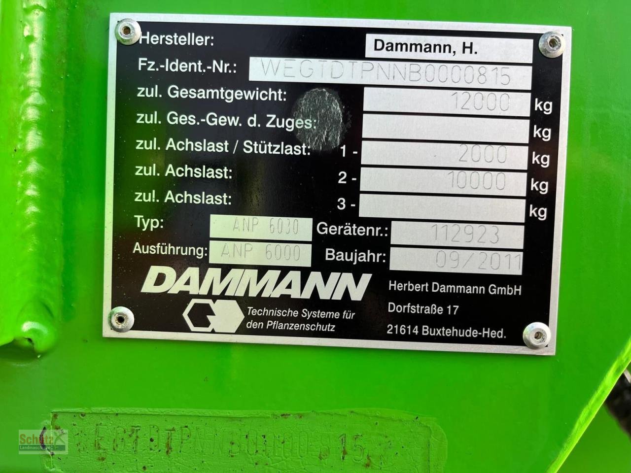 Anhängespritze of the type Dammann Profi Class 6030 Section Distance Controll Lenkung, Gebrauchtmaschine in Schierling (Picture 19)