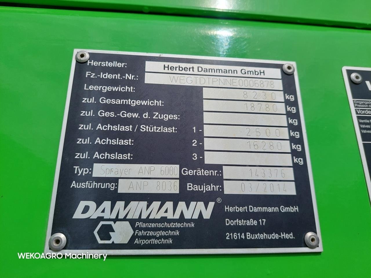 Anhängespritze of the type Dammann Profi-Class ANP 8036 - 36m, Gebrauchtmaschine in Hammel (Picture 16)