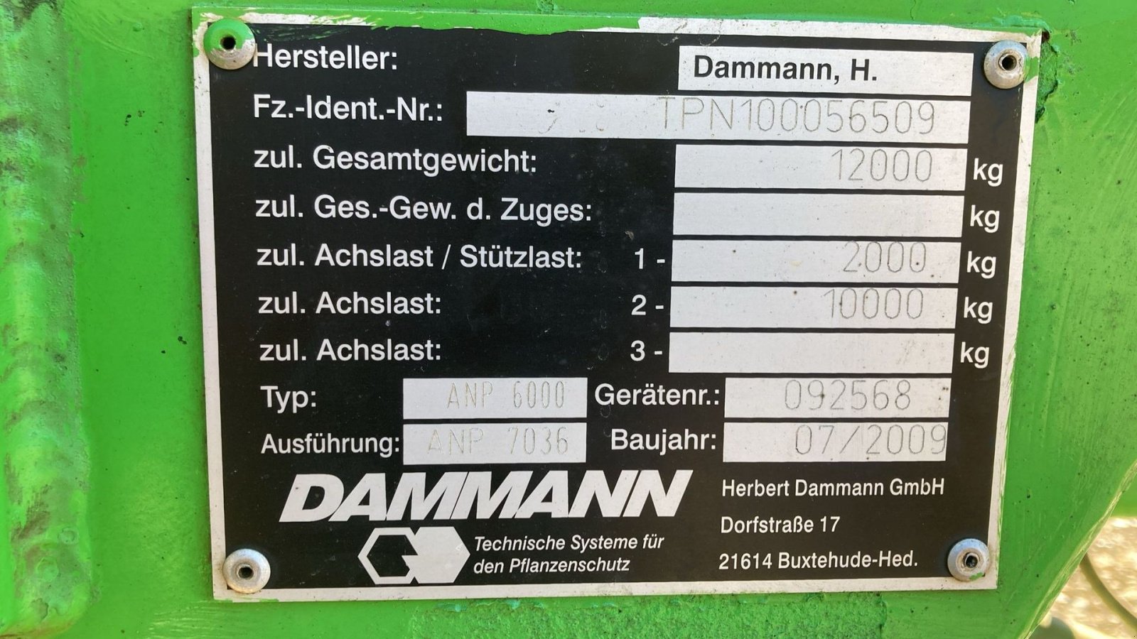 Anhängespritze typu Dammann Profi Class Trailer sprøjte, Gebrauchtmaschine v Glamsbjerg (Obrázek 11)