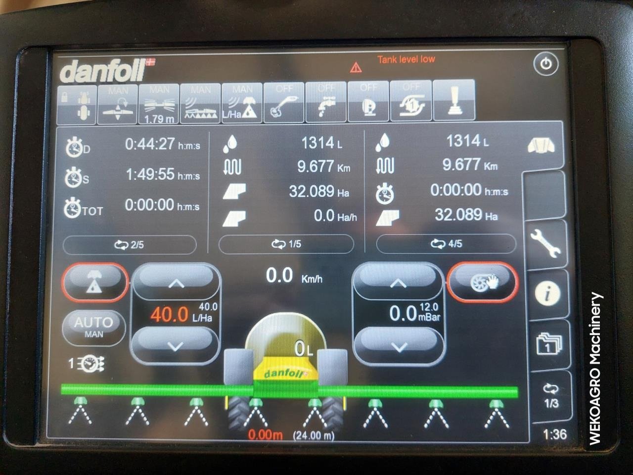 Anhängespritze typu Danfoil ConCorde 3000L - 24m med GPS, Gebrauchtmaschine v Hammel (Obrázek 14)