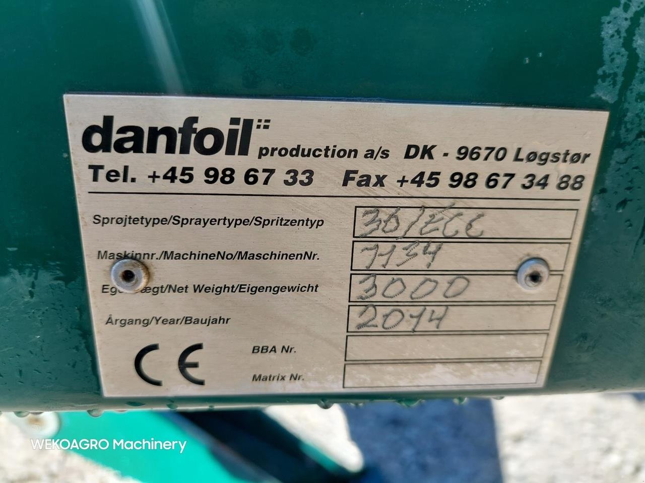 Anhängespritze typu Danfoil ConCorde 3000L - 24m med GPS, Gebrauchtmaschine v Hammel (Obrázek 16)