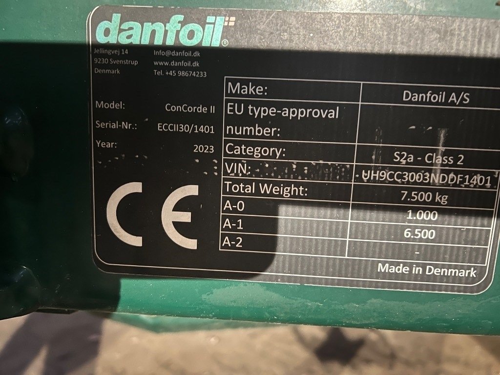 Anhängespritze typu Danfoil ConCorde, Gebrauchtmaschine v Mern (Obrázek 17)