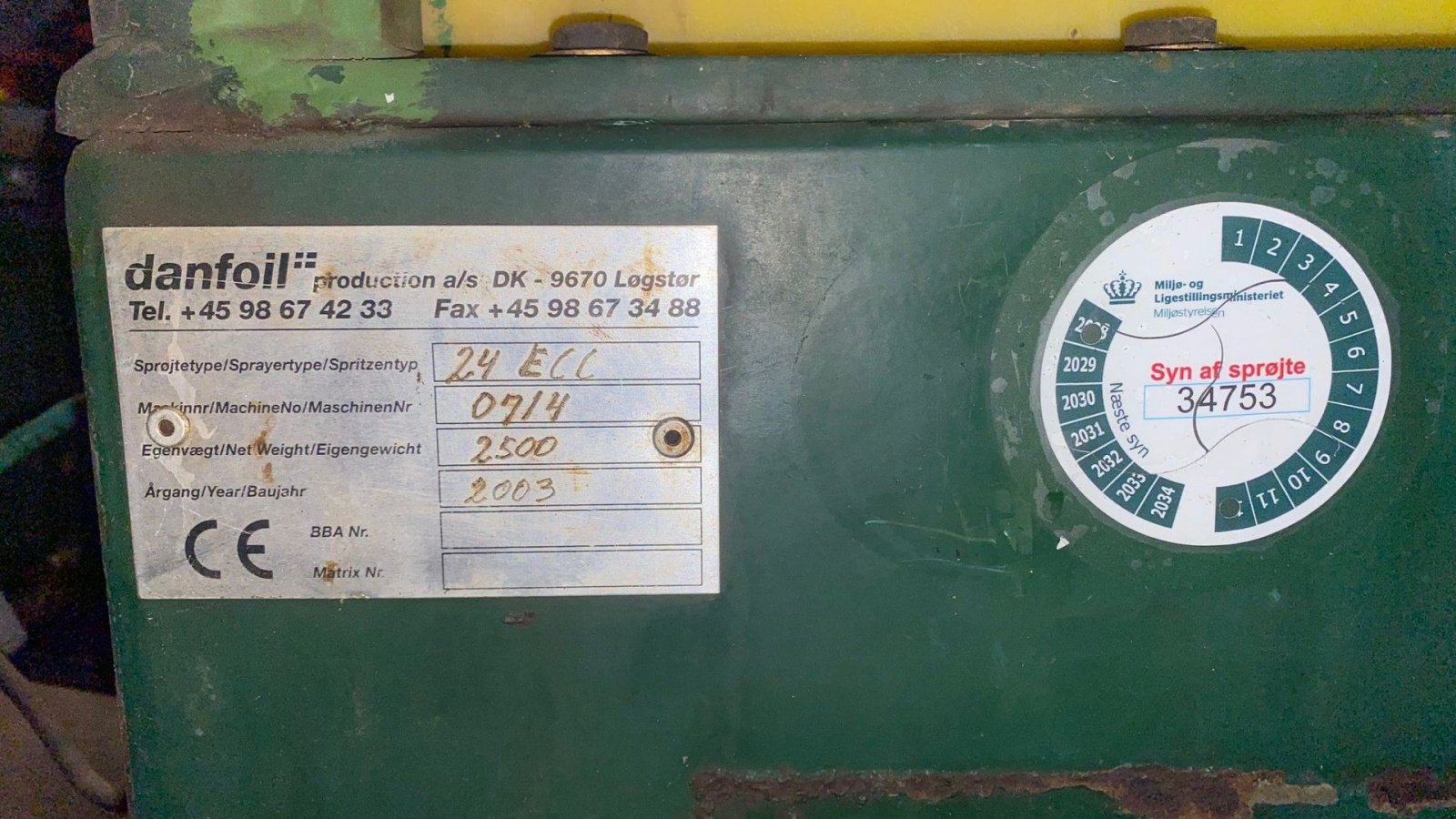 Anhängespritze typu Danfoil MultiDose 2000 Injection-24m, Gebrauchtmaschine v Ringe (Obrázek 9)