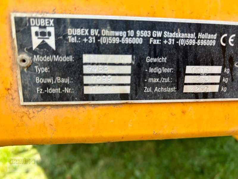 Anhängespritze of the type Dubex ANH 700N, Gebrauchtmaschine in Euskirchen (Picture 14)