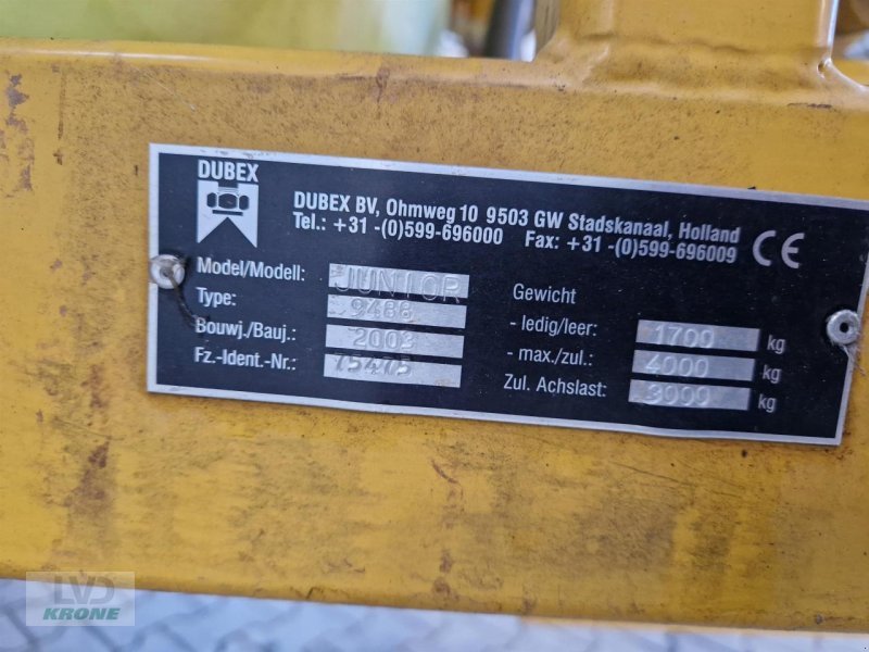Anhängespritze typu Dubex Junior 2500-27, Gebrauchtmaschine v Spelle (Obrázek 12)