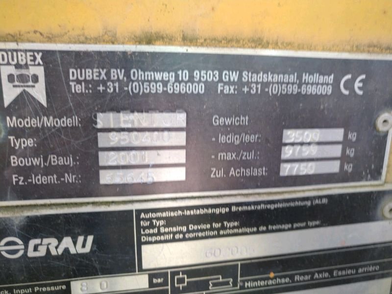 Anhängespritze du type Dubex Stentor 9504, Gebrauchtmaschine en Liebenwalde (Photo 13)