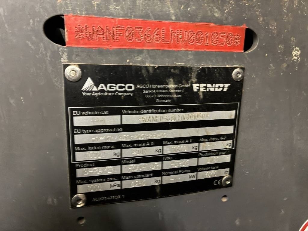 Anhängespritze typu Fendt Rogator 366, Gebrauchtmaschine v Hinnerup (Obrázek 12)