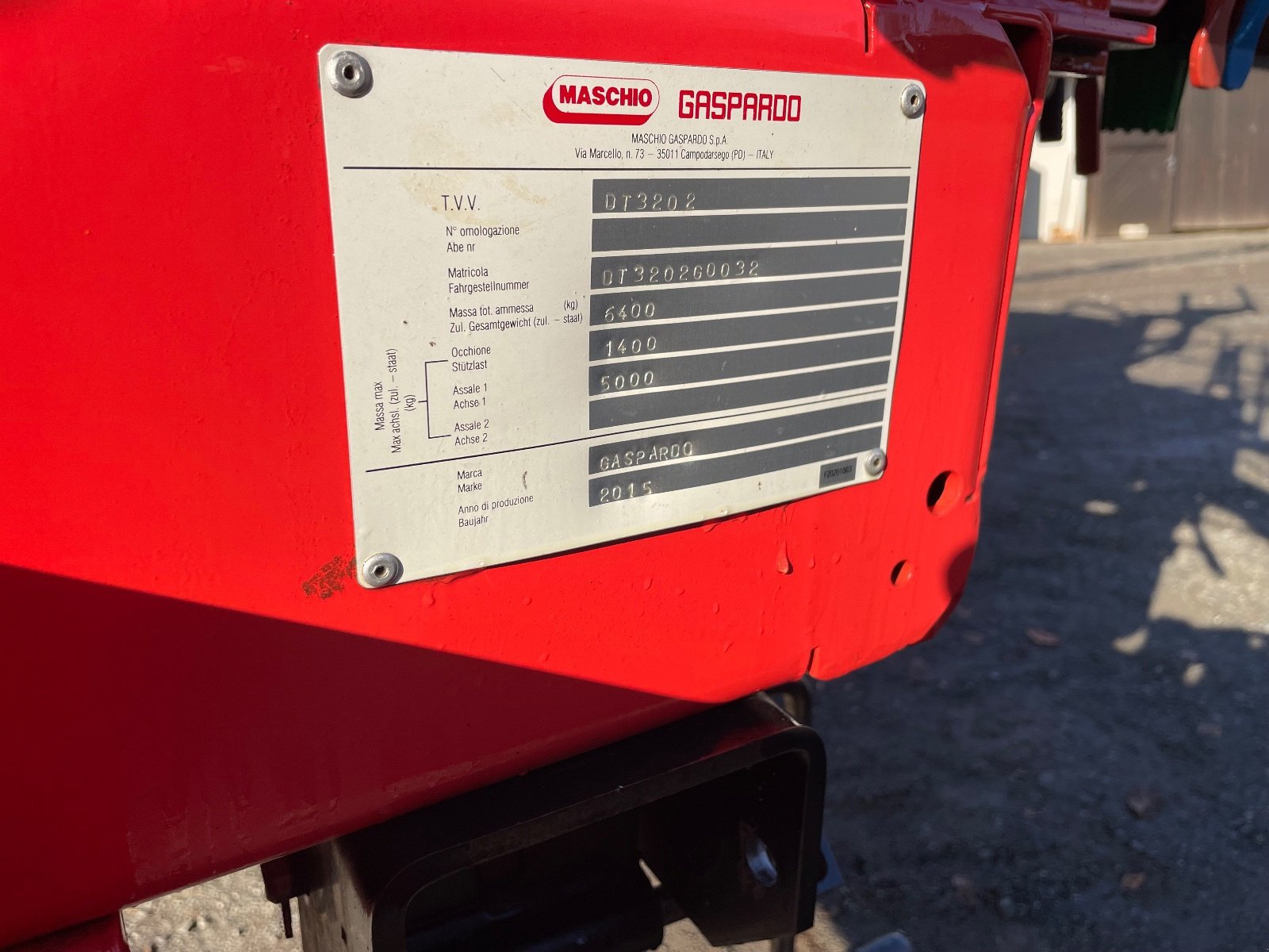 Anhängespritze типа Gaspardo Campo 32, Gebrauchtmaschine в Kronach (Фотография 5)