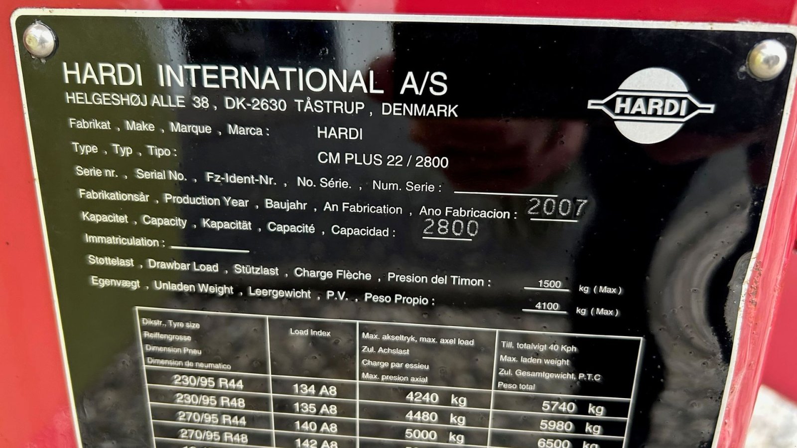 Anhängespritze of the type Hardi Commander 2800 Classic synet klar til brug, Gebrauchtmaschine in Thorsø (Picture 21)