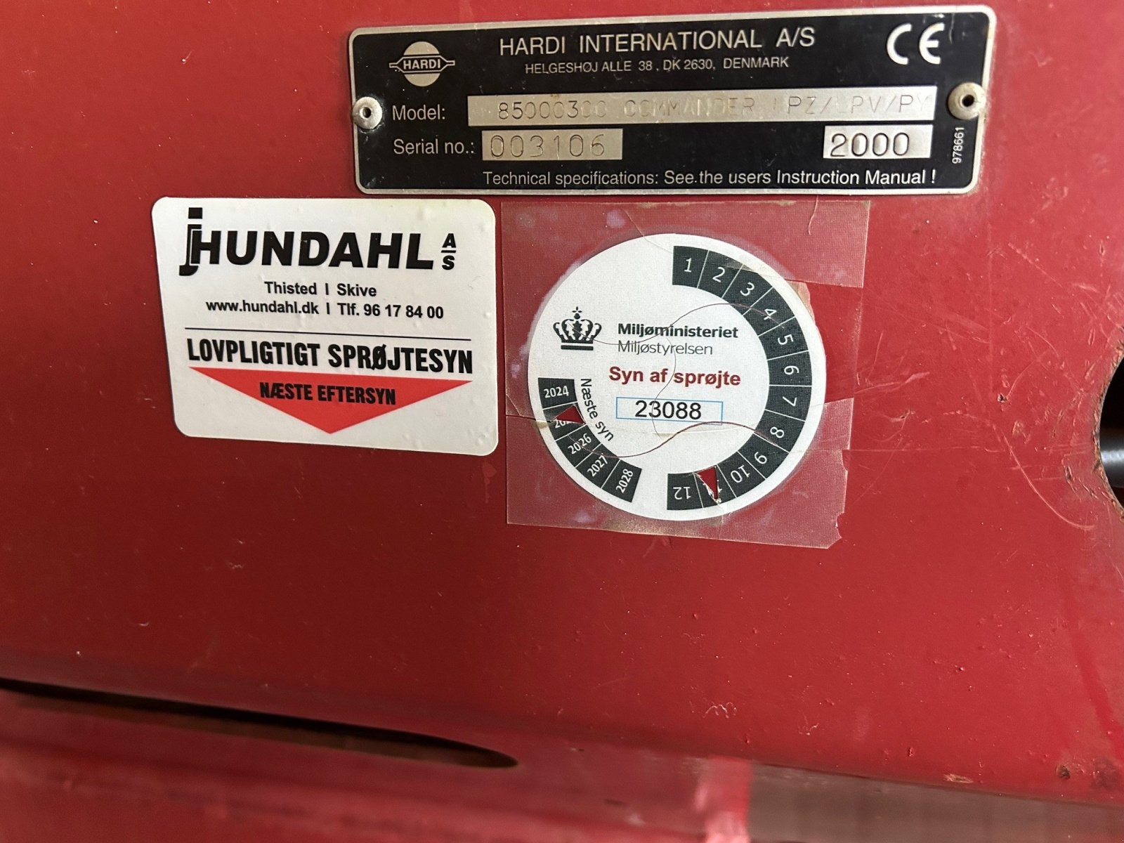 Anhängespritze van het type Hardi COMMANDER 4200L, Gebrauchtmaschine in Thisted (Foto 4)