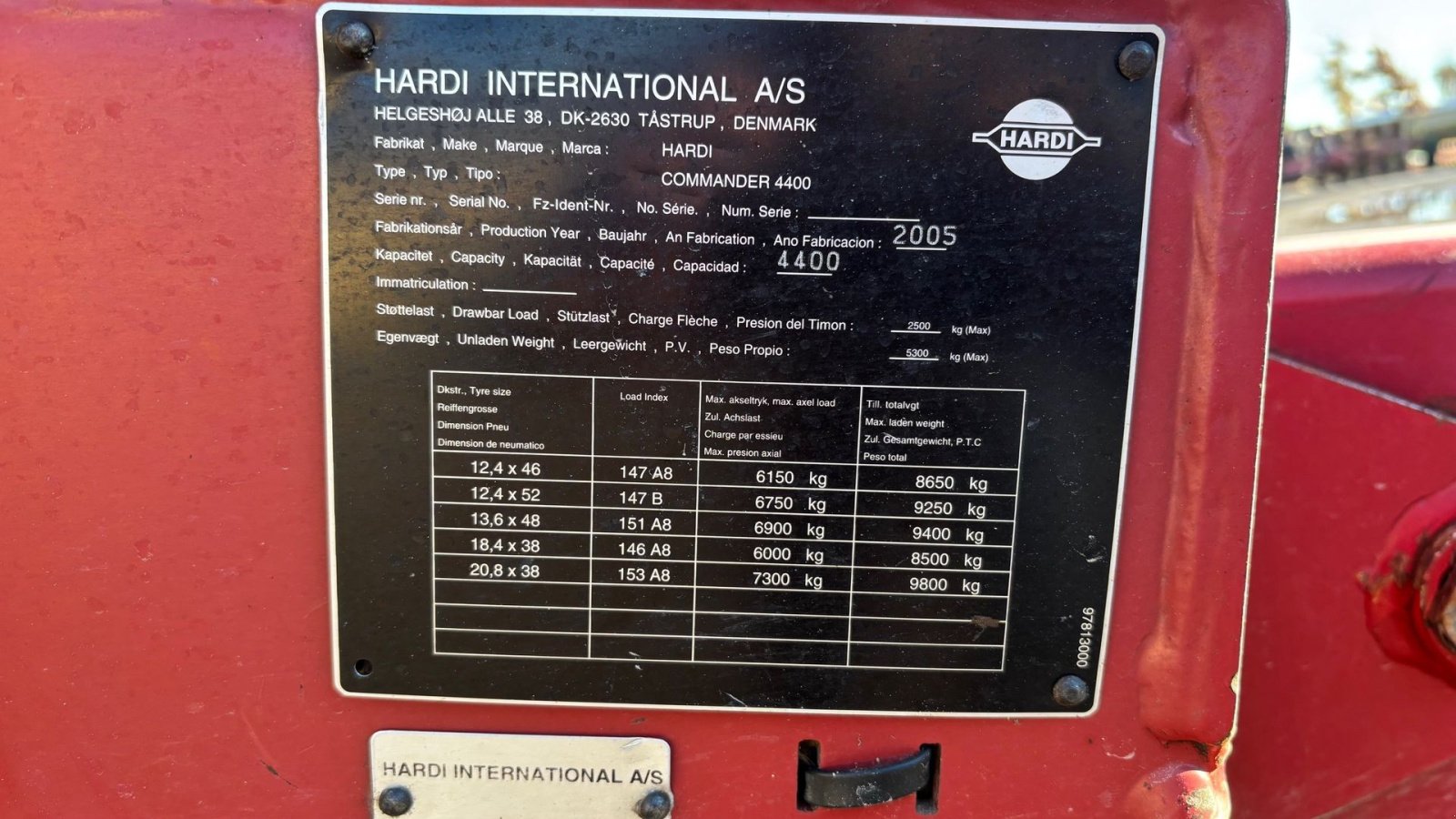 Anhängespritze a típus Hardi Commander 4400 twin force Commander 4400 Twin, Gebrauchtmaschine ekkor: Sakskøbing (Kép 5)