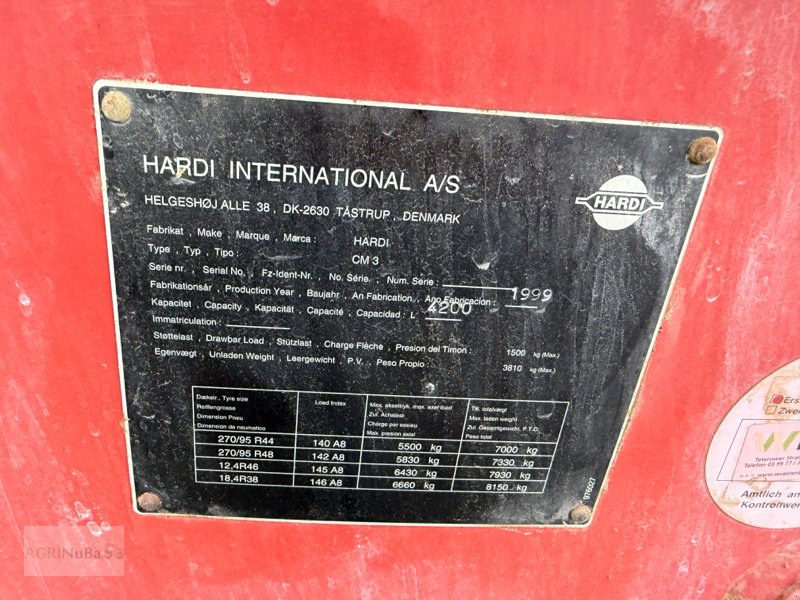 Anhängespritze za tip Hardi Commander CM3 4200, Gebrauchtmaschine u Prenzlau (Slika 7)