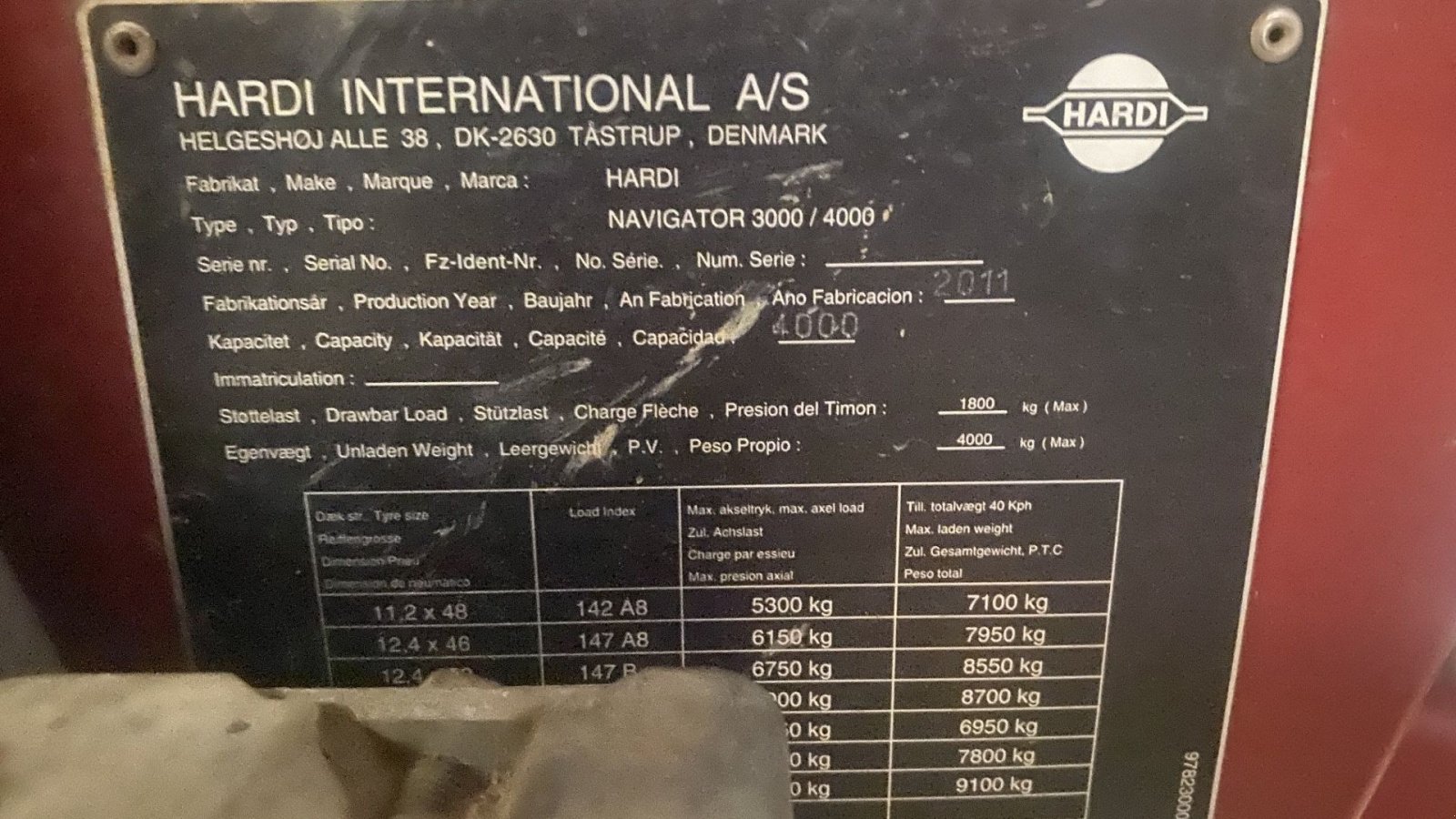 Anhängespritze of the type Hardi Navigator 4000, Gebrauchtmaschine in øster ulslev (Picture 3)