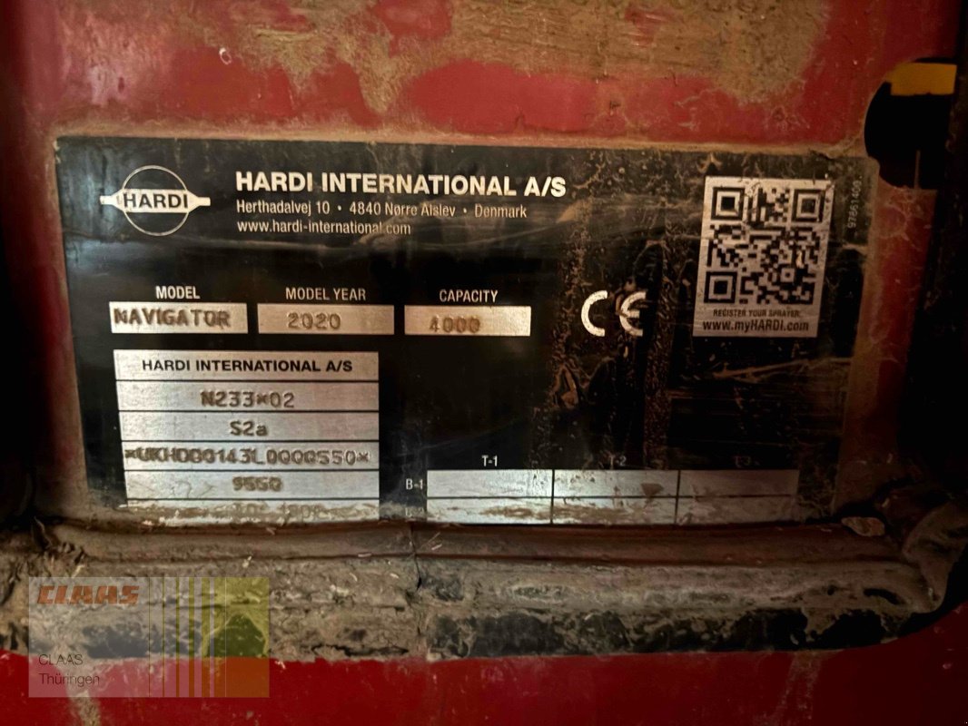 Anhängespritze Türe ait Hardi Navigator 4000, Gebrauchtmaschine içinde Ebeleben (resim 18)