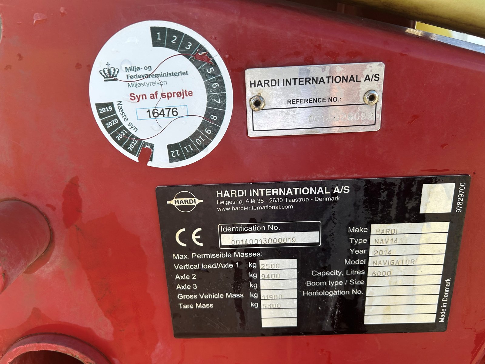 Anhängespritze del tipo Hardi NAVIGATOR 6000L, Gebrauchtmaschine In Thisted (Immagine 7)