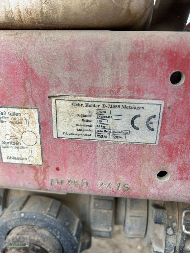 Anhängespritze типа Holder IN 250, Gebrauchtmaschine в Barsinghausen OT Groß Munzel (Фотография 19)