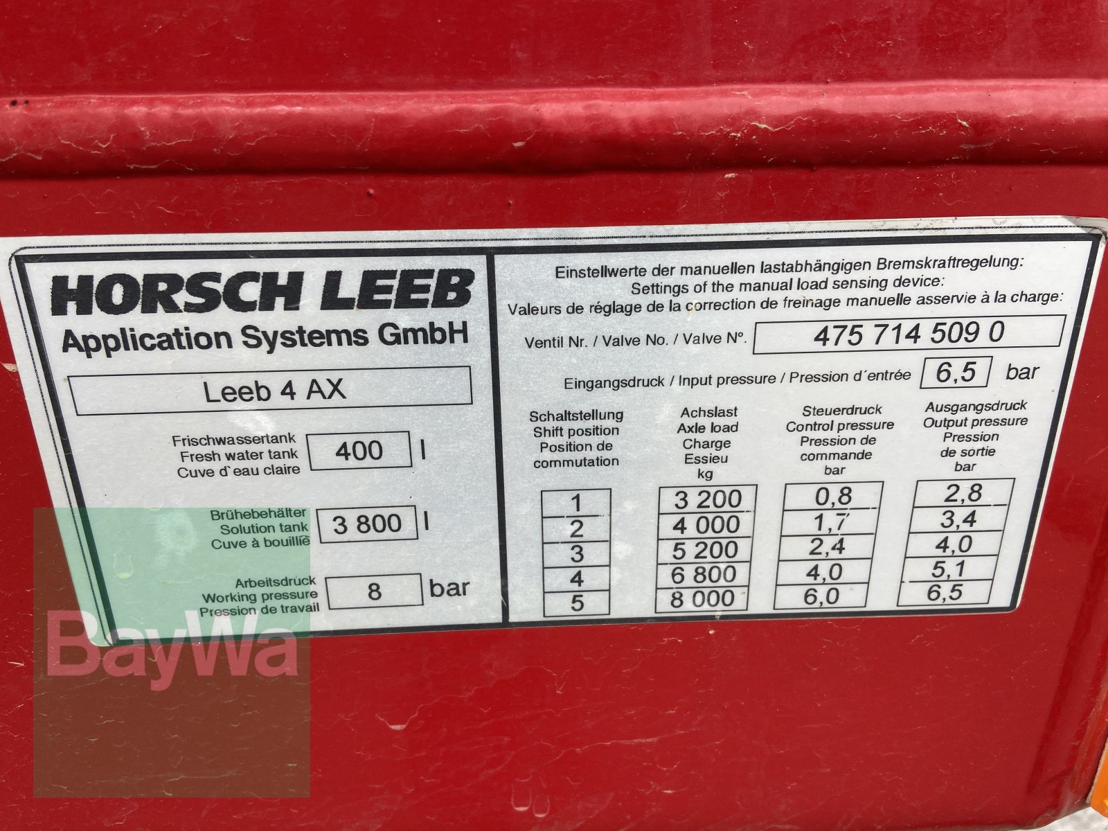 Anhängespritze du type Horsch Leeb 4 AX, Gebrauchtmaschine en Bamberg (Photo 5)
