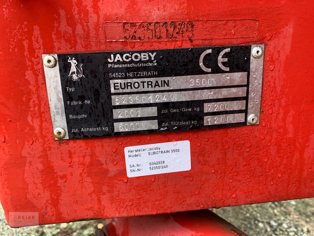 Anhängespritze typu Jacoby EUROTRAIN 3500, Gebrauchtmaschine v Lippetal / Herzfeld (Obrázek 8)
