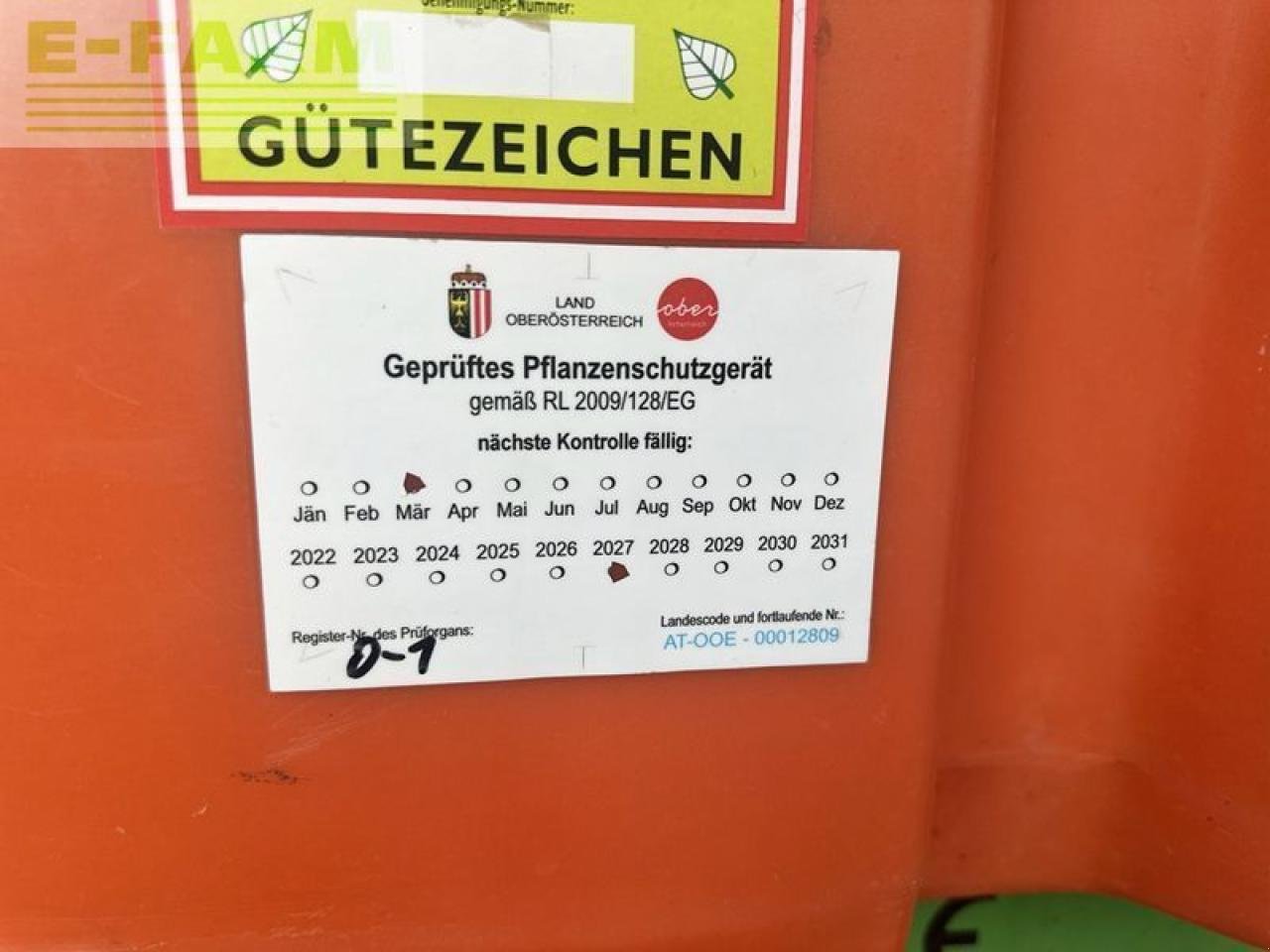 Anhängespritze типа Jessernigg 1000 l feldspritze, Gebrauchtmaschine в SANKT MARIENKIRCHEN BEI SCHÄRDING (Фотография 11)