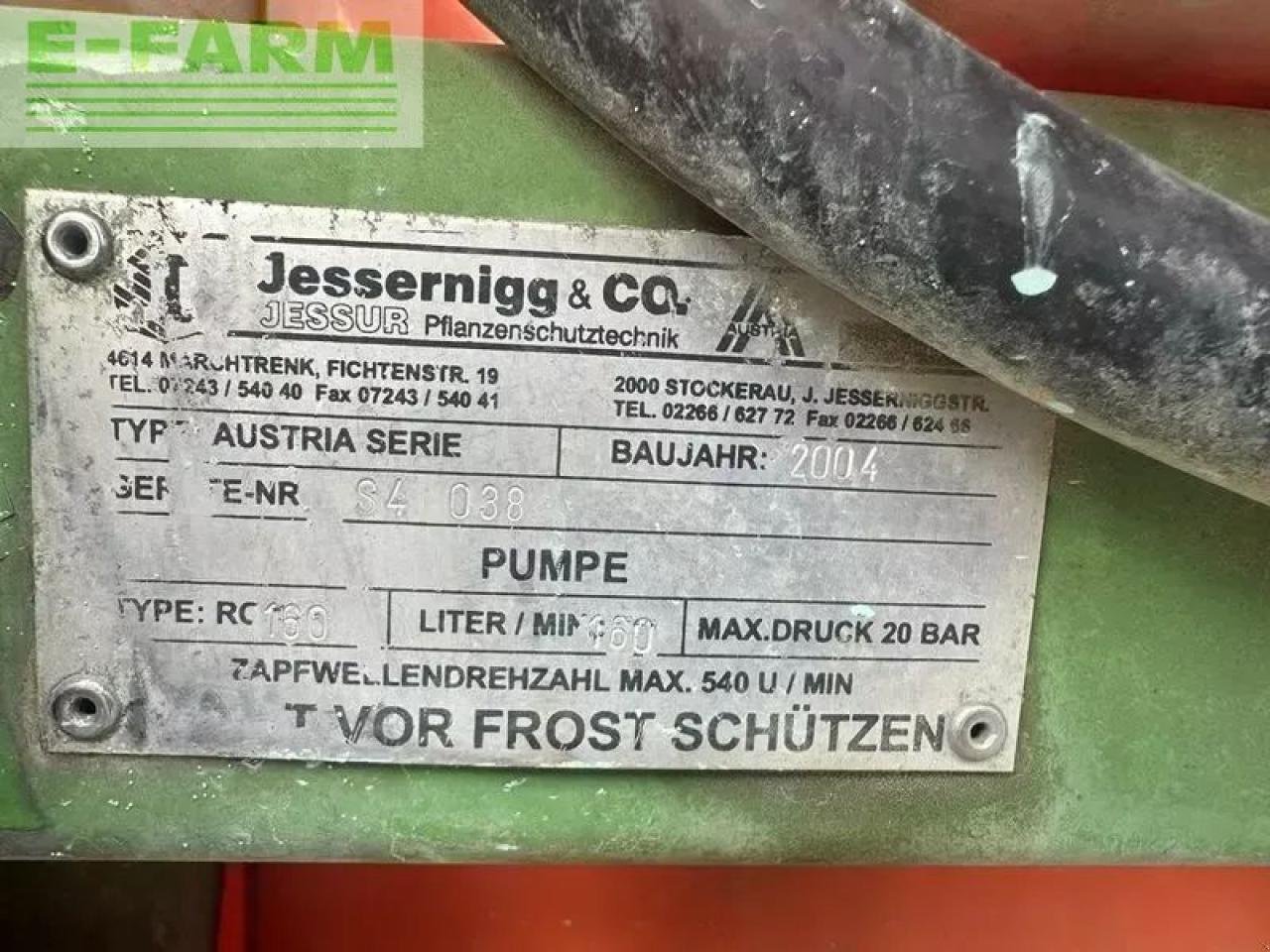 Anhängespritze tip Jessernigg 1000 l feldspritze, Gebrauchtmaschine in SANKT MARIENKIRCHEN BEI SCHÄRDING (Poză 12)