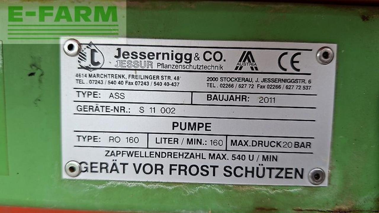 Anhängespritze of the type Jessernigg ass - 1000 liter - 15 meter, Gebrauchtmaschine in Sierning (Picture 9)