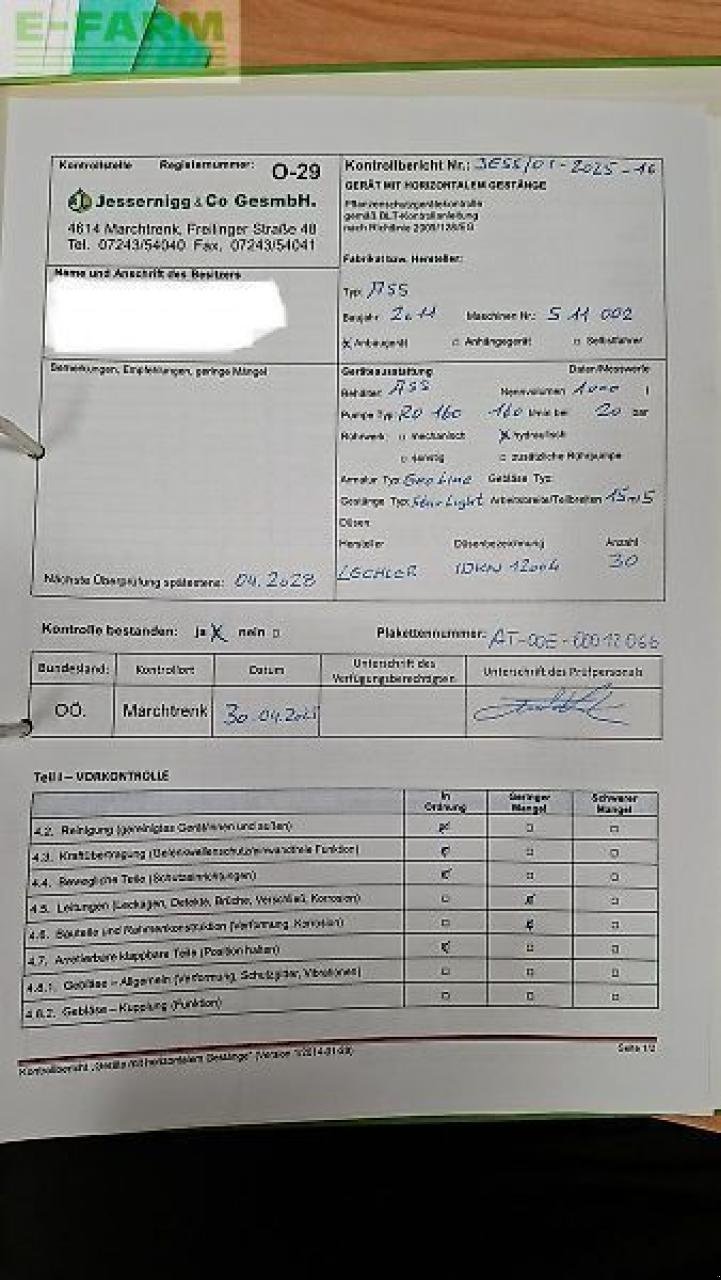 Anhängespritze of the type Jessernigg ass - 1000 liter - 15 meter, Gebrauchtmaschine in Sierning (Picture 10)
