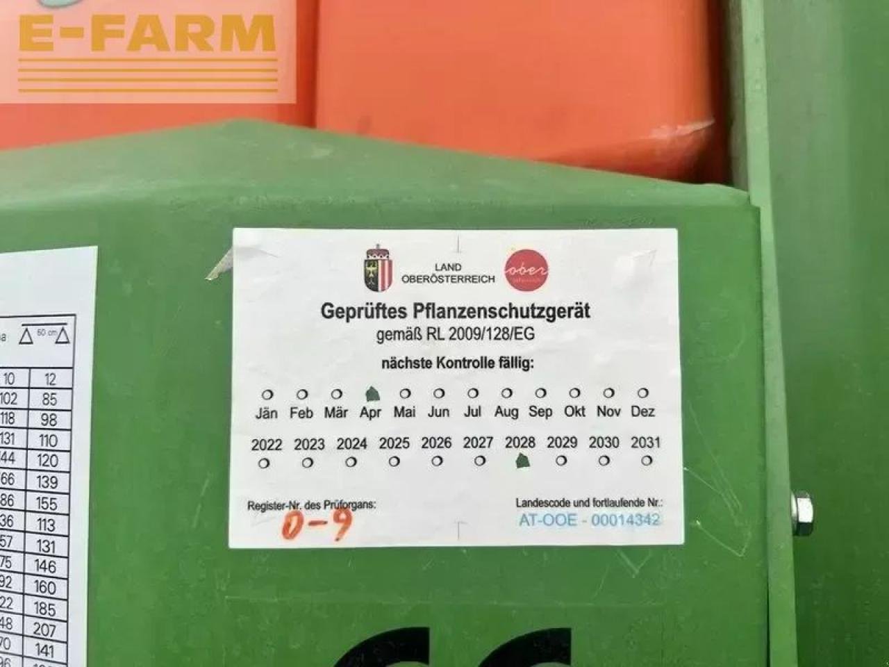 Anhängespritze Türe ait Jessernigg ng feldspritze, Gebrauchtmaschine içinde SANKT MARIENKIRCHEN BEI SCHÄRDING (resim 11)