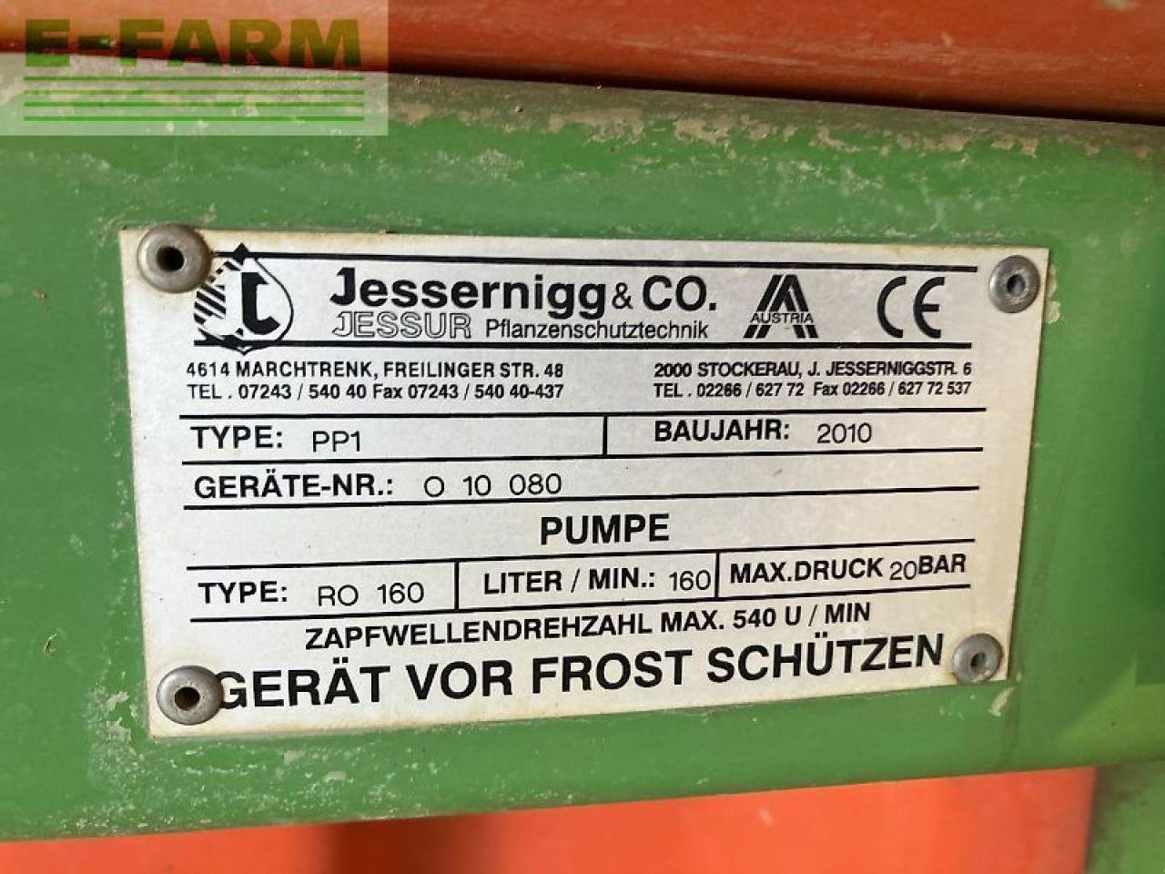 Anhängespritze типа Jessernigg pp1 - 1000 liter - 12 meter, Gebrauchtmaschine в Sierning (Фотография 21)