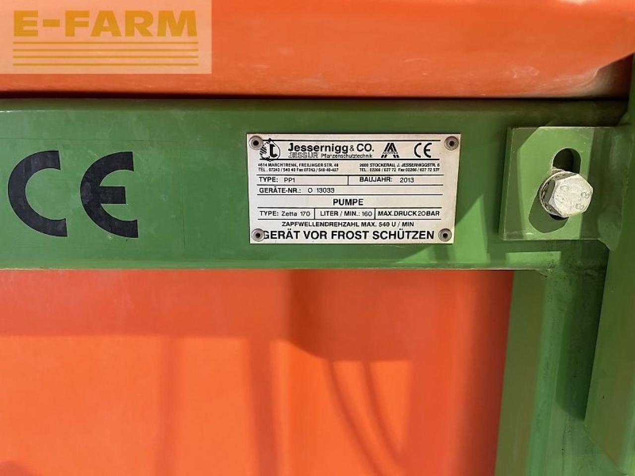 Anhängespritze del tipo Jessernigg pp1 12m 850 liter, Gebrauchtmaschine en Sierning (Imagen 7)