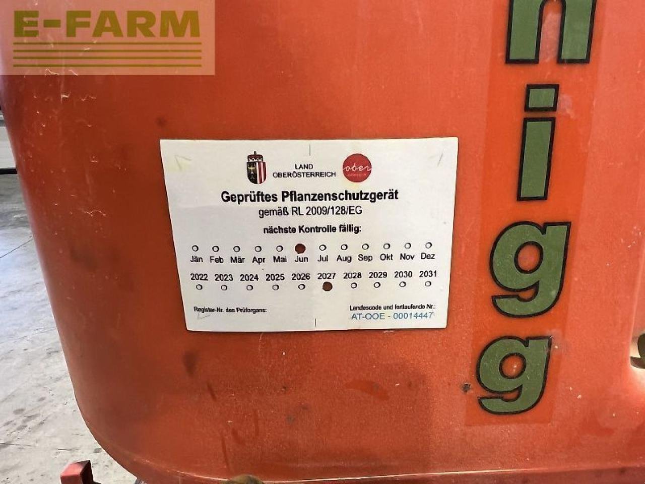 Anhängespritze del tipo Jessernigg pp1 12m 850 liter, Gebrauchtmaschine en Sierning (Imagen 11)