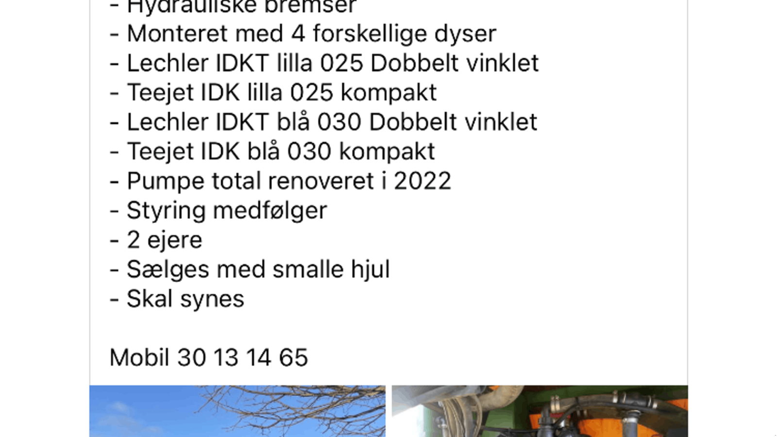 Anhängespritze typu John Deere 740 24 meter, Gebrauchtmaschine w Bredsten (Zdjęcie 2)