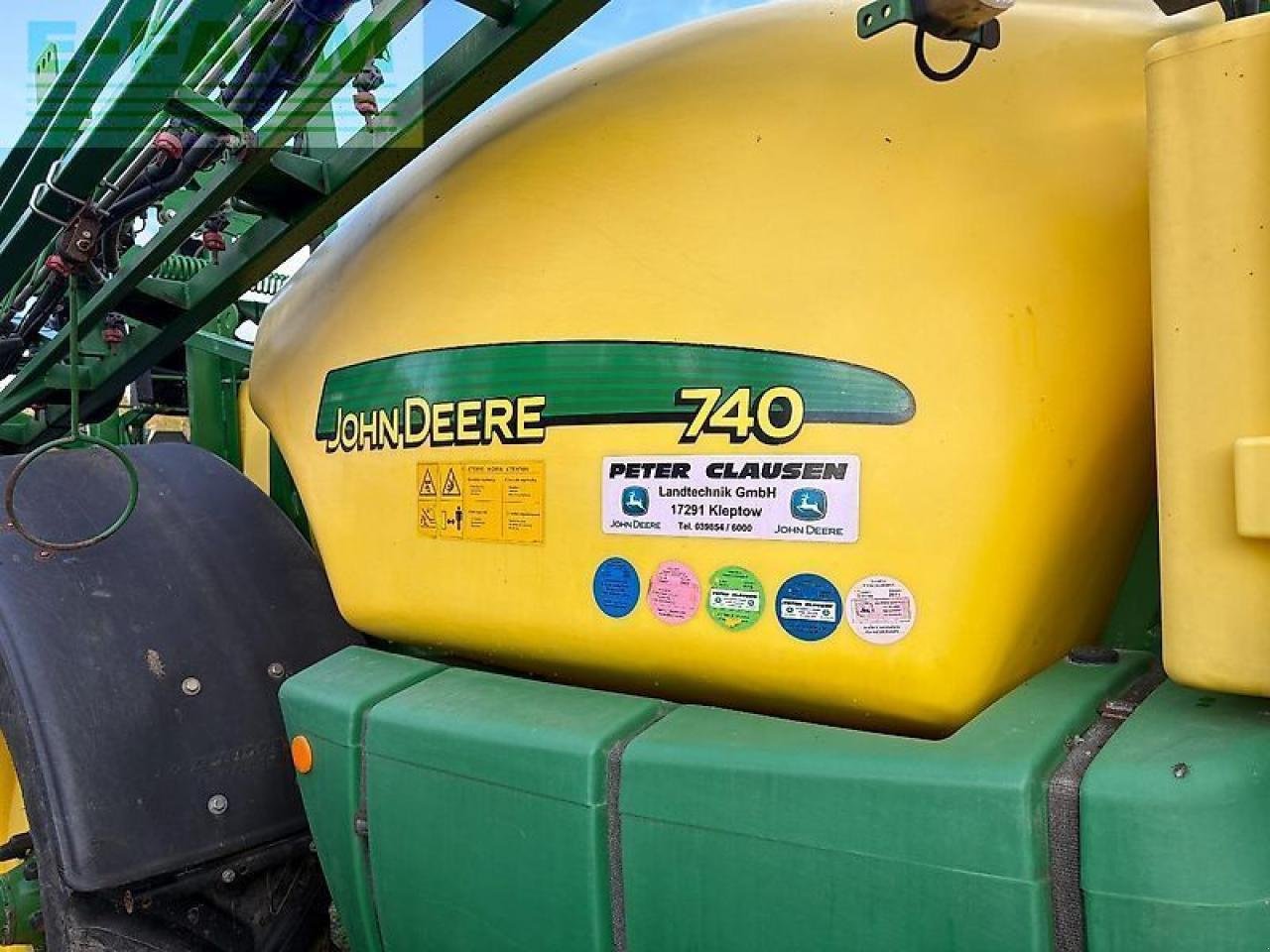 Anhängespritze des Typs John Deere 740, Gebrauchtmaschine in NORDWESTUCKERMARK / OT FÜRSTENWERDER (Bild 10)