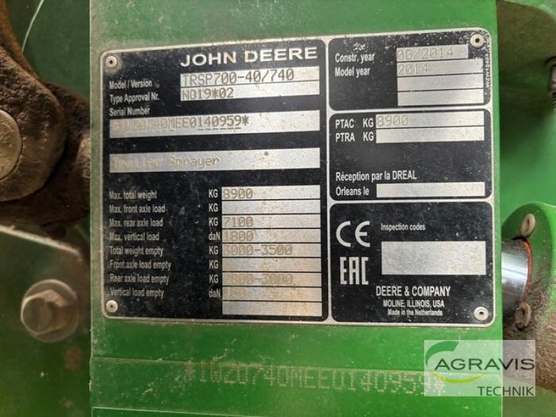 Anhängespritze typu John Deere TRSP 700/40, Gebrauchtmaschine v Barsinghausen-Göxe (Obrázek 27)