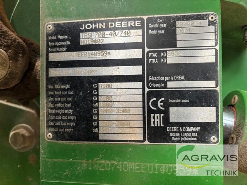 Anhängespritze типа John Deere TRSP 700/40, Gebrauchtmaschine в Coppenbrügge (Фотография 27)