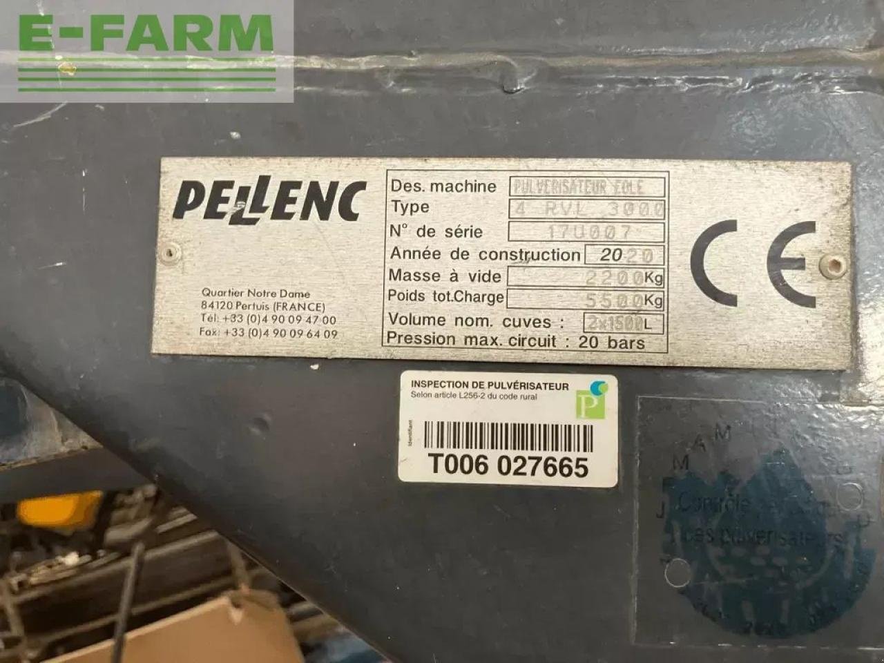 Anhängespritze tip Pellenc pulverisation eole 1758073, Gebrauchtmaschine in ST ANDIOL (Poză 10)