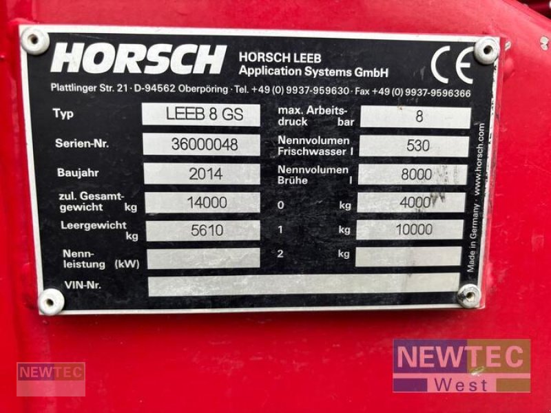 Anhängespritze of the type Sonstige 8 GS, Gebrauchtmaschine in Peine (Picture 13)