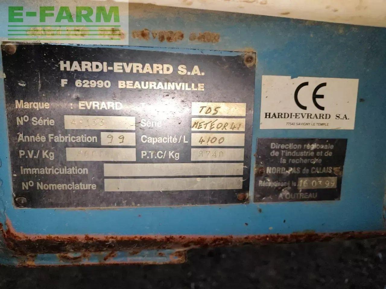 Anhängespritze za tip Sonstige meteor 4100, Gebrauchtmaschine u CHAUVONCOURT (Slika 2)