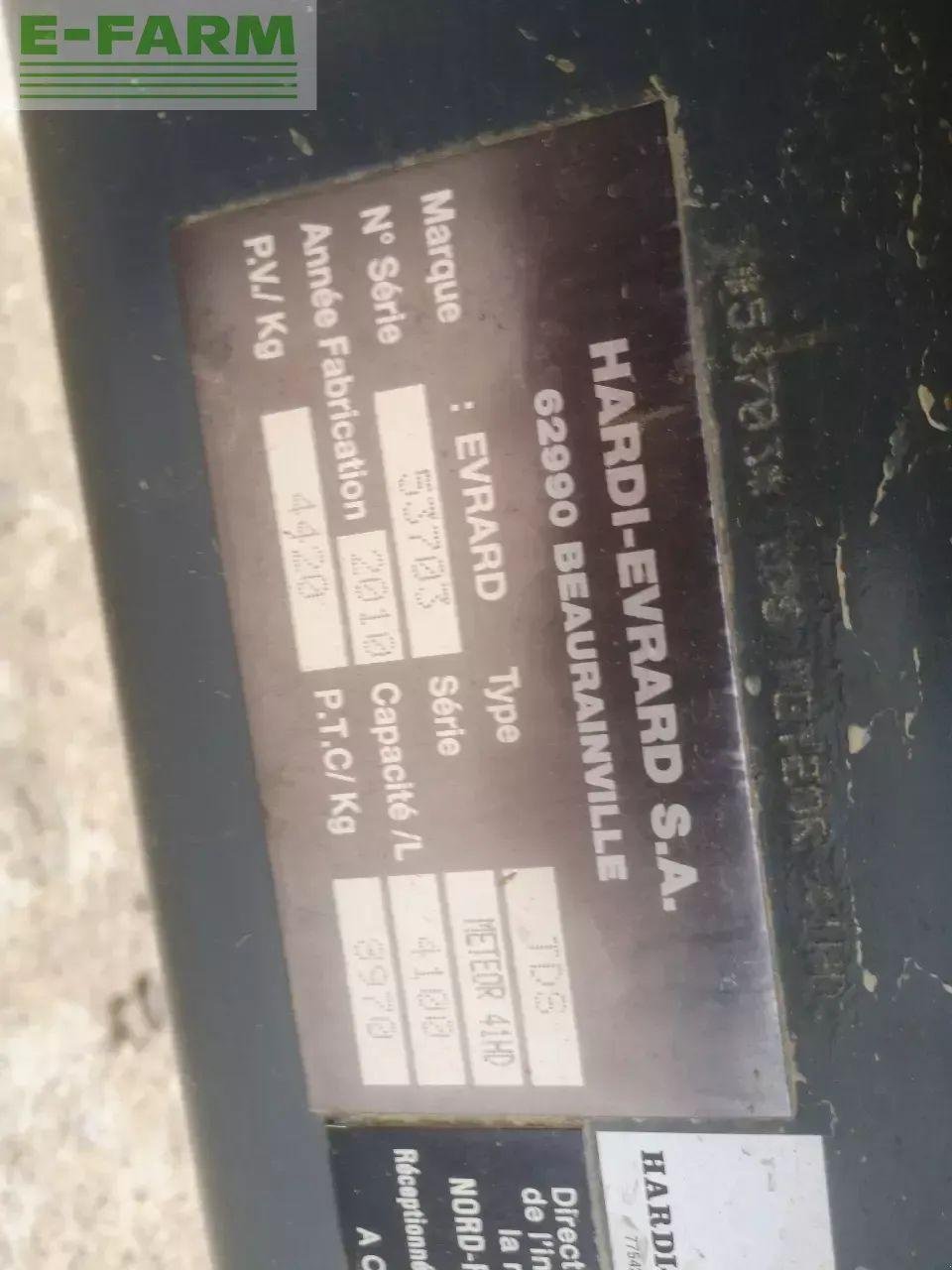Anhängespritze типа Sonstige meteor 4100, Gebrauchtmaschine в CHAUVONCOURT (Фотография 11)