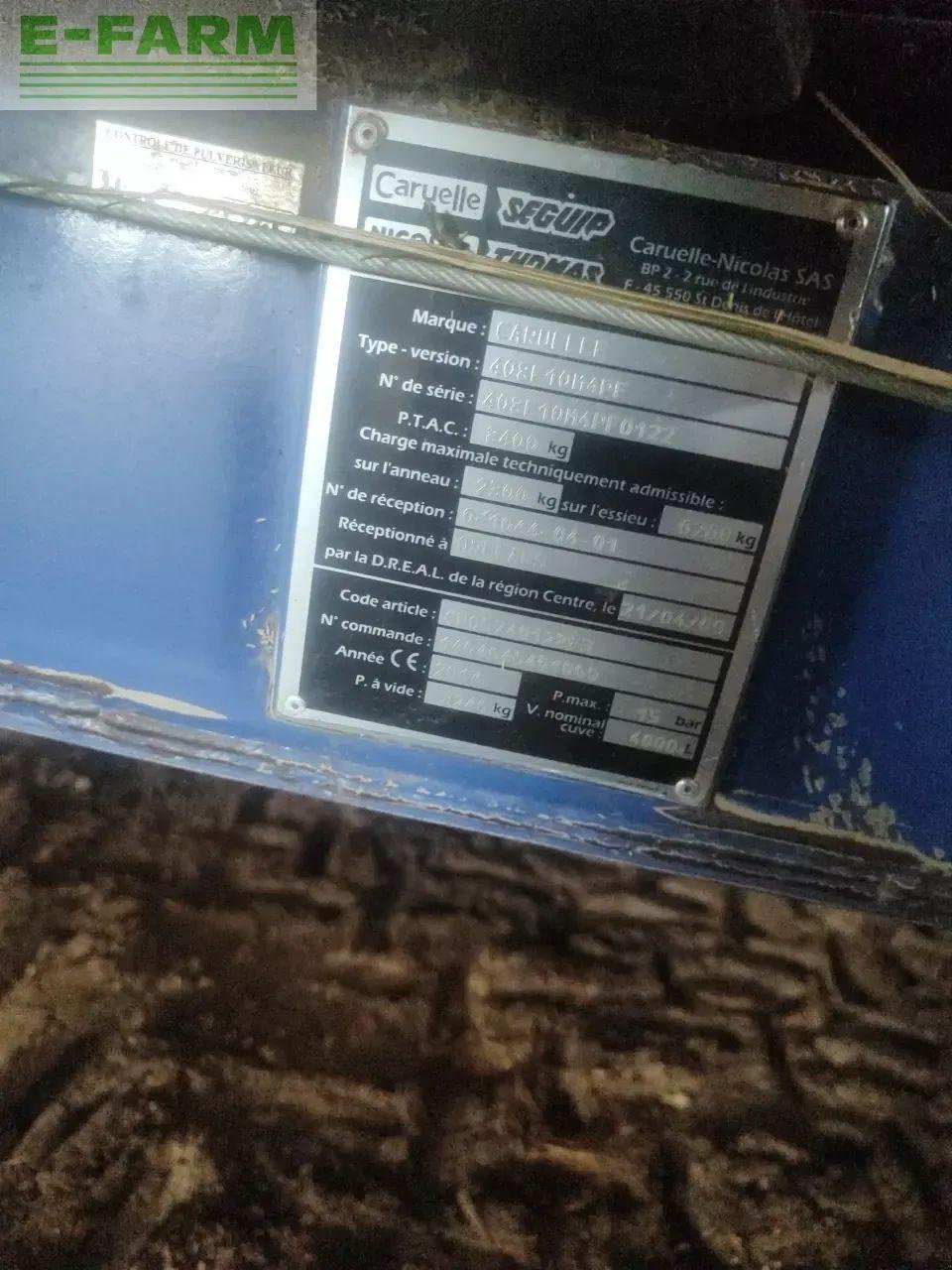 Anhängespritze Türe ait Sonstige olympia 400s, Gebrauchtmaschine içinde CHAUVONCOURT (resim 5)