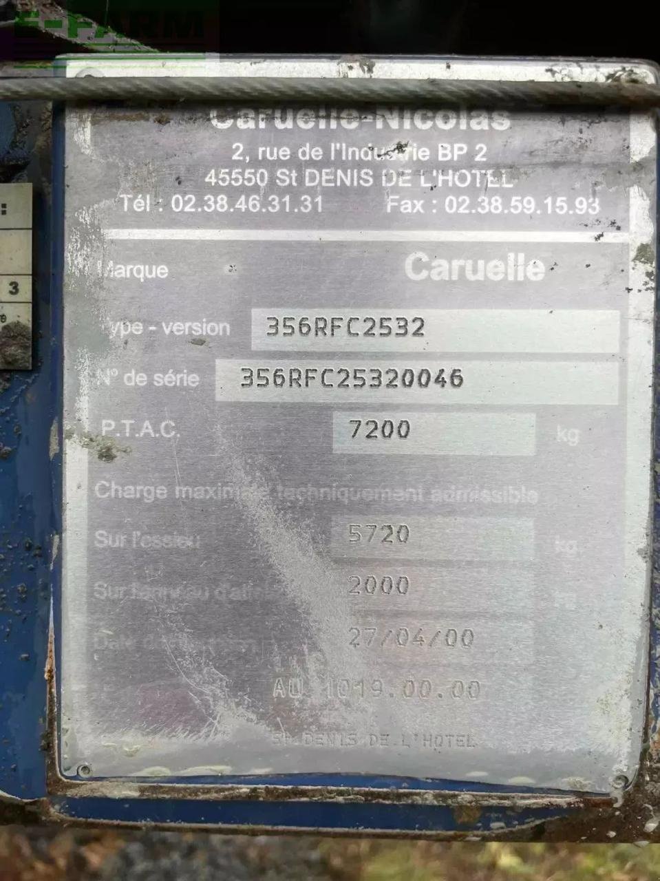 Anhängespritze du type Sonstige pulvérisateur - autre olympia 3205 caruelle, Gebrauchtmaschine en ST CLAIR SUR ELLE (Photo 7)