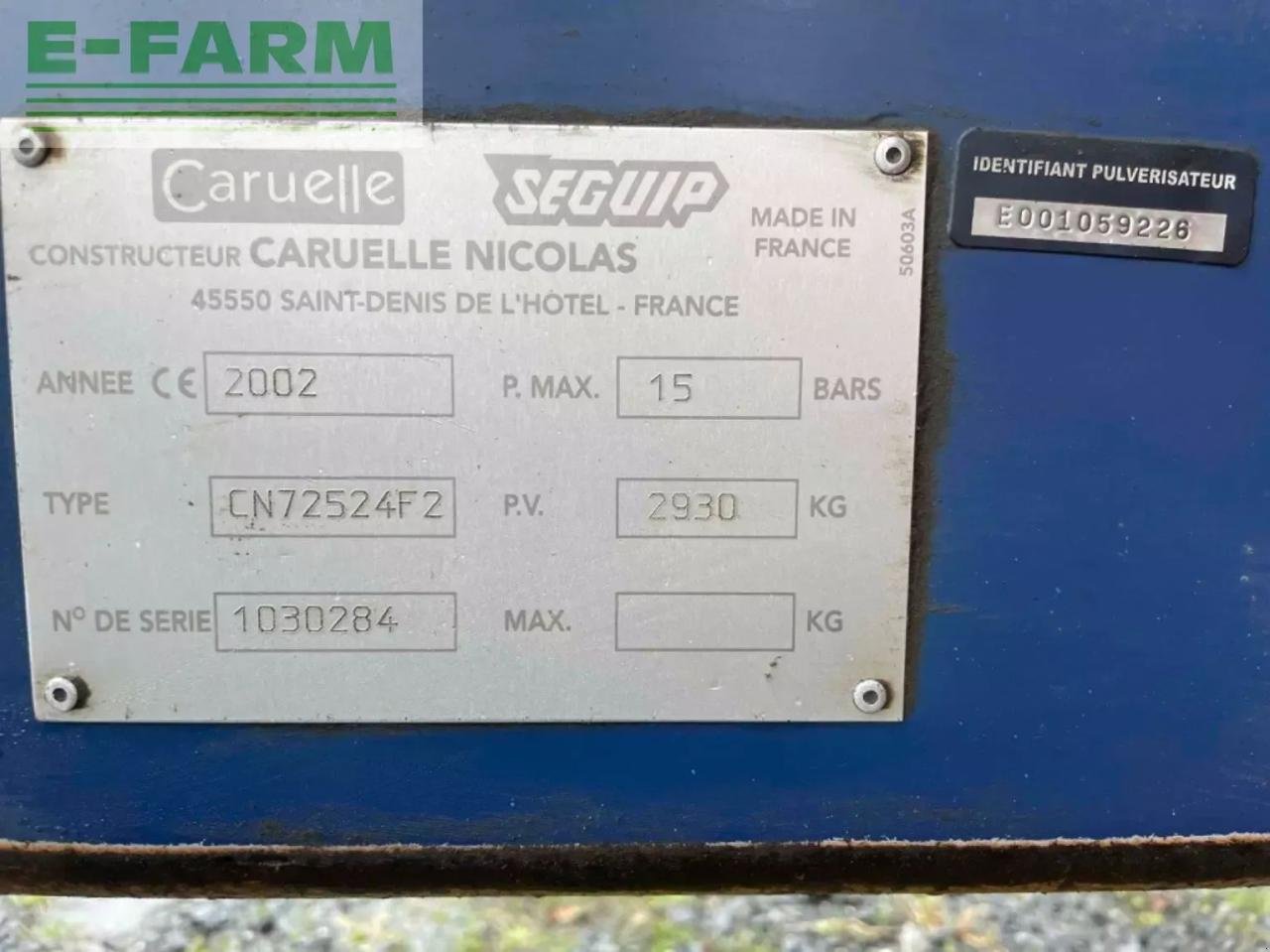 Anhängespritze du type Sonstige pulvérisateur - autre olympia 3205 caruelle, Gebrauchtmaschine en ST CLAIR SUR ELLE (Photo 8)