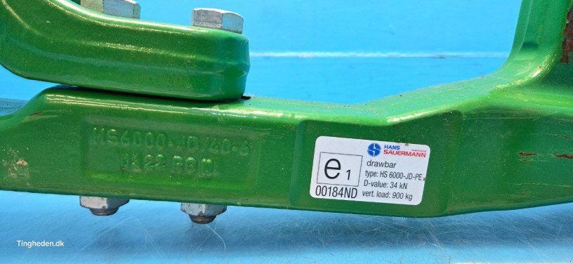 Anhängevorrichtung des Typs John Deere 6R, Gebrauchtmaschine in Hemmet (Bild 4)