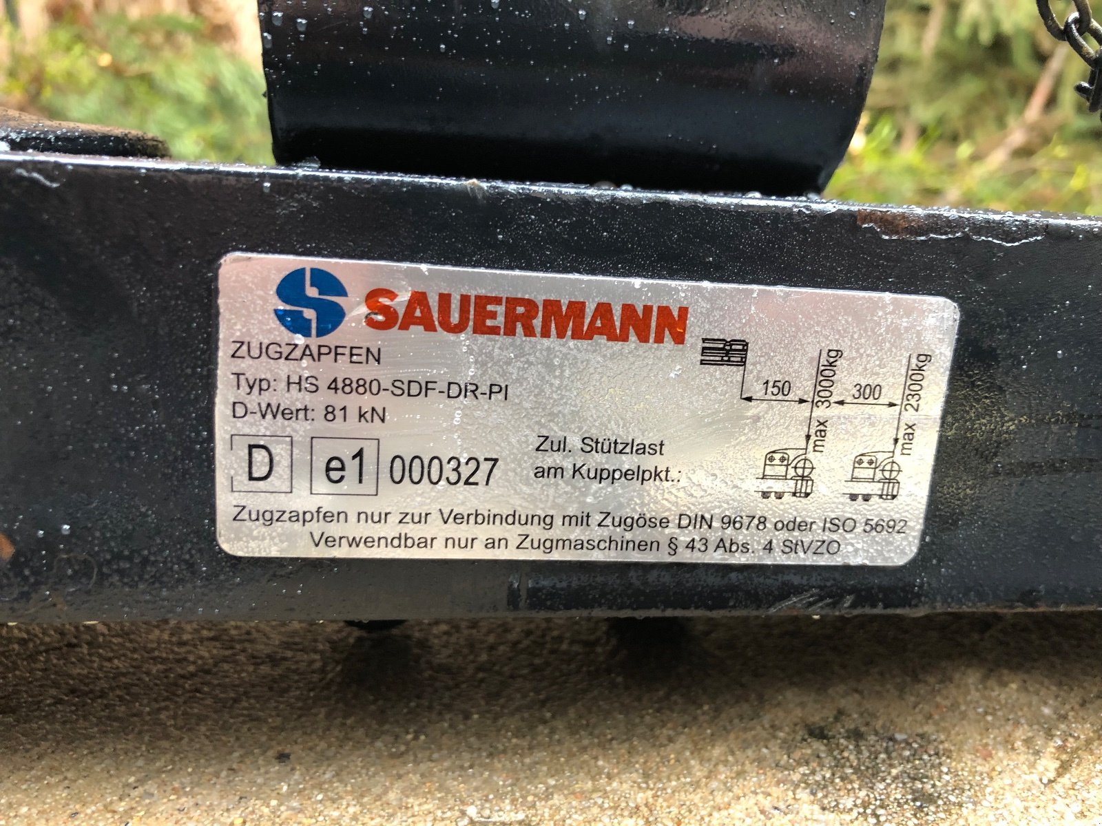 Anhängevorrichtung des Typs Sauermann Tragplatte Piton-Fix, Gebrauchtmaschine in Schnaittenbach (Bild 3)