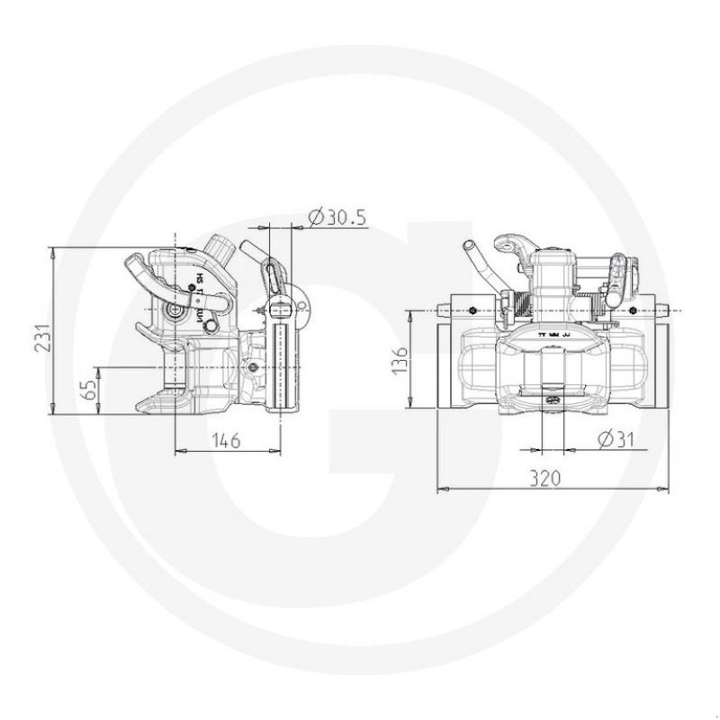 Anhängevorrichtung des Typs Steyr Anhängekupplung automatisch, 320mm, Gebrauchtmaschine in Neukirchen am Walde  (Bild 5)