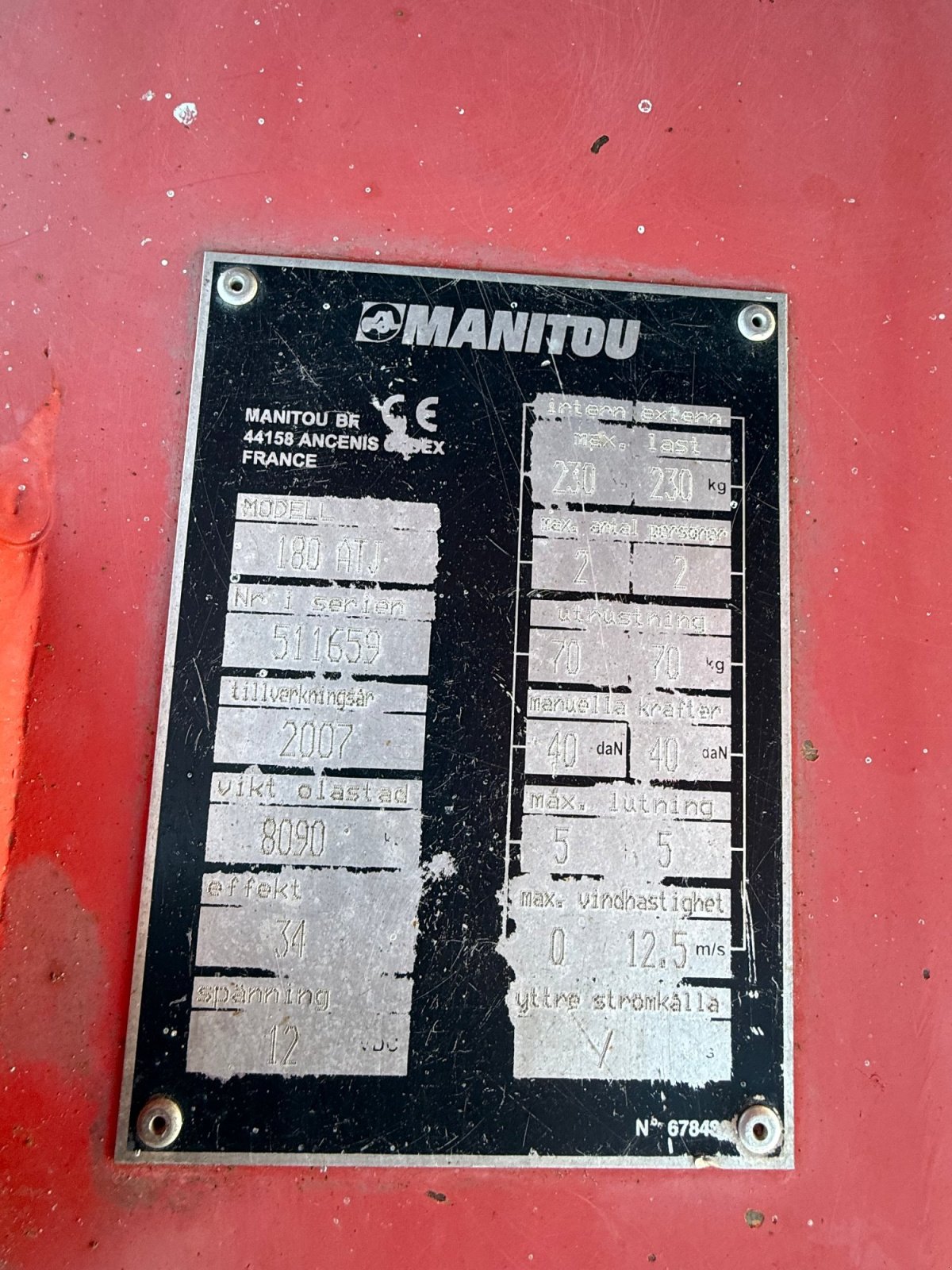 Arbeitsbühne типа Manitou 180 ATJ, Gebrauchtmaschine в Neureichenau (Фотография 14)