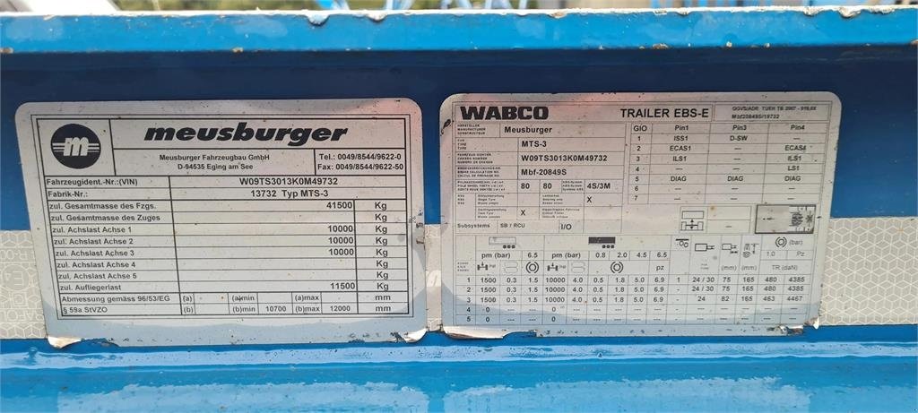 Arbeitsbühne del tipo Meusburger 3-Achs Sattel Heckabsenker, Gebrauchtmaschine en Schierling (Imagen 21)