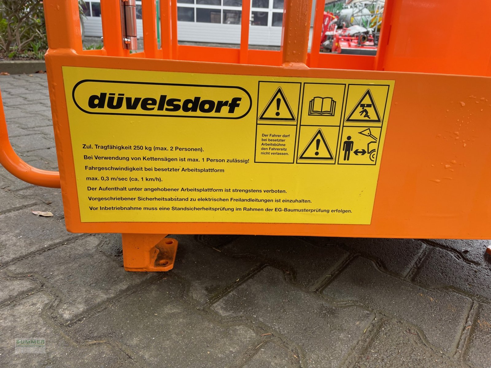 Arbeitskorb typu Düvelsdorf Arbeitsbühne Euro, Neumaschine v Pforzheim (Obrázek 3)