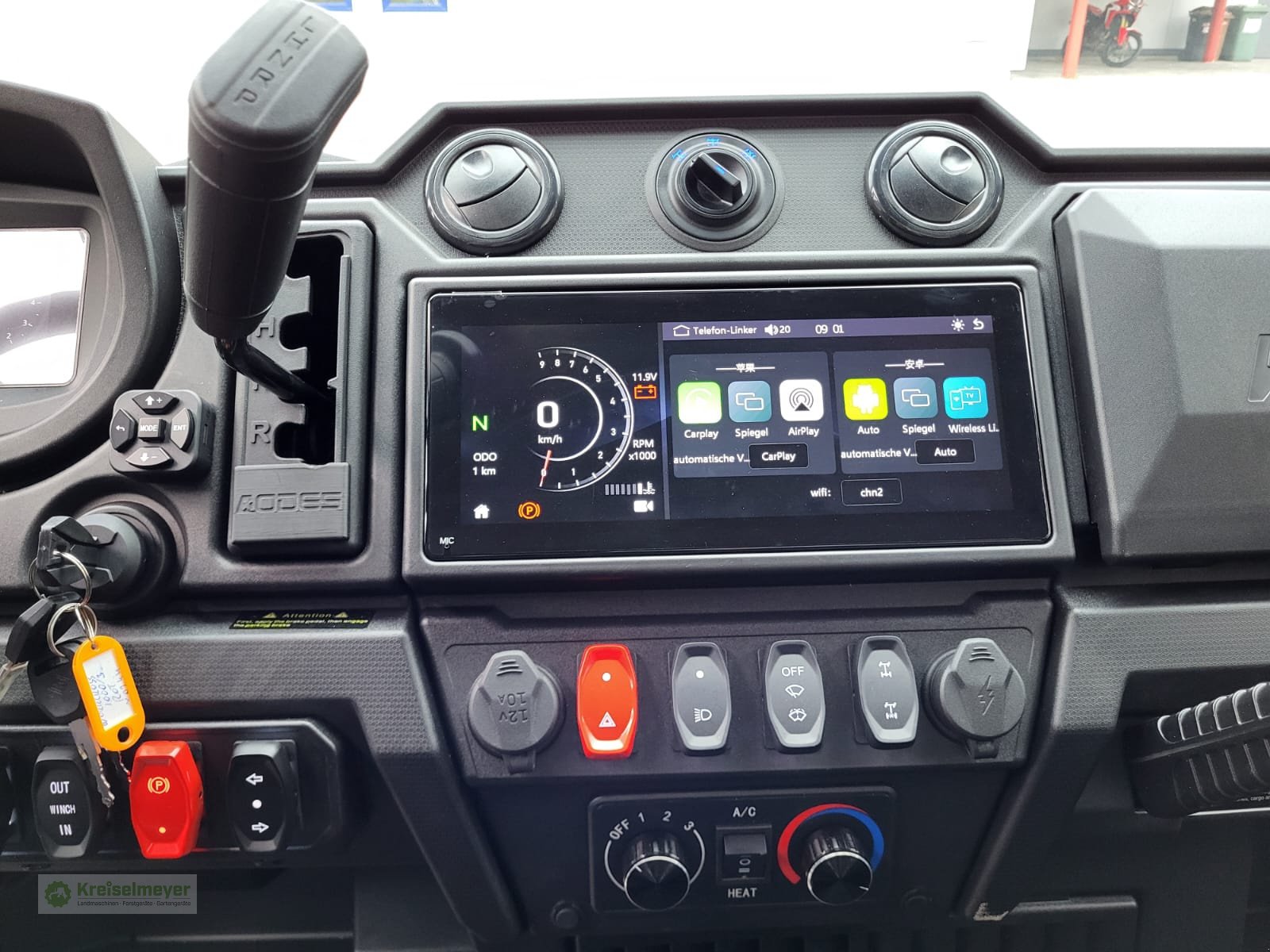 ATV & Quad Türe ait 4TRAC / ODES Workcross 1000-3 ABS 40 km/h AB 16 JAHREN = T / L Führerschein, Kabine & Heizung, Allrad Neu, Neumaschine içinde Feuchtwangen (resim 15)