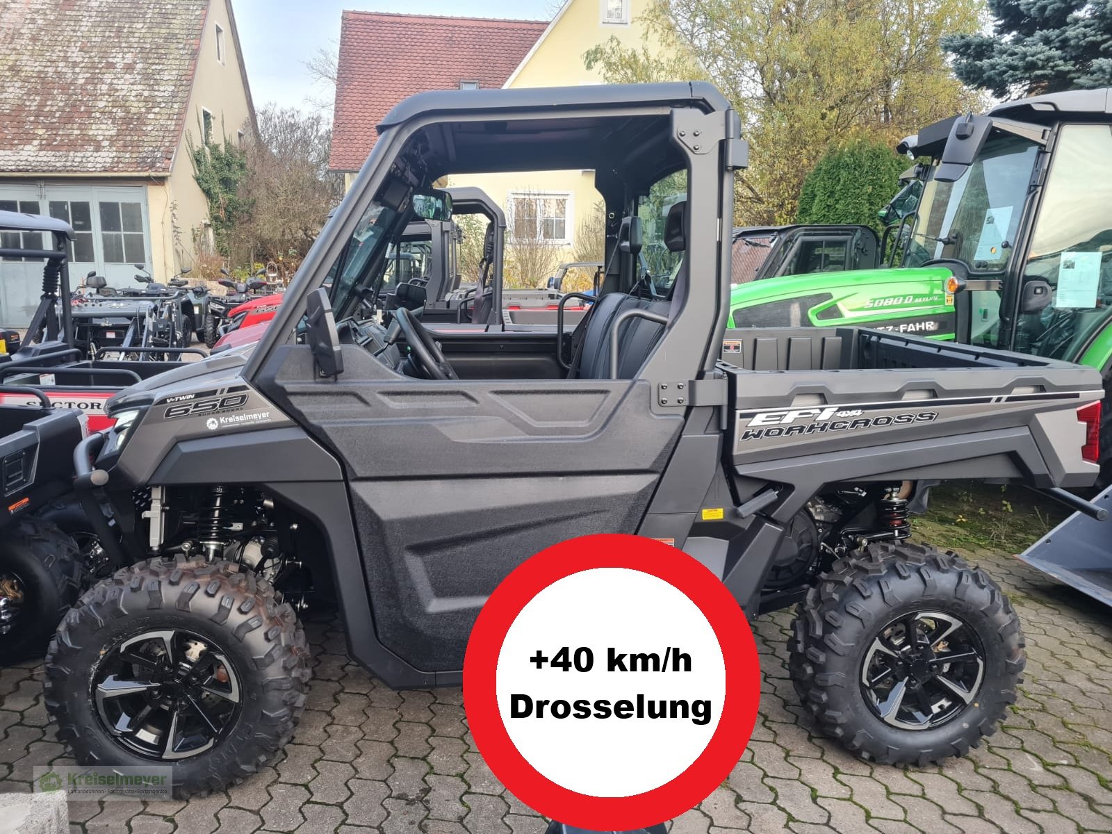 ATV & Quad Türe ait 4TRAC / ODES Workcross 650 ABS 40 km/h mit AB 16 JAHREN = T / L Führerschein, Allrad 1000 kg Anhängelast Neu, Neumaschine içinde Feuchtwangen (resim 1)