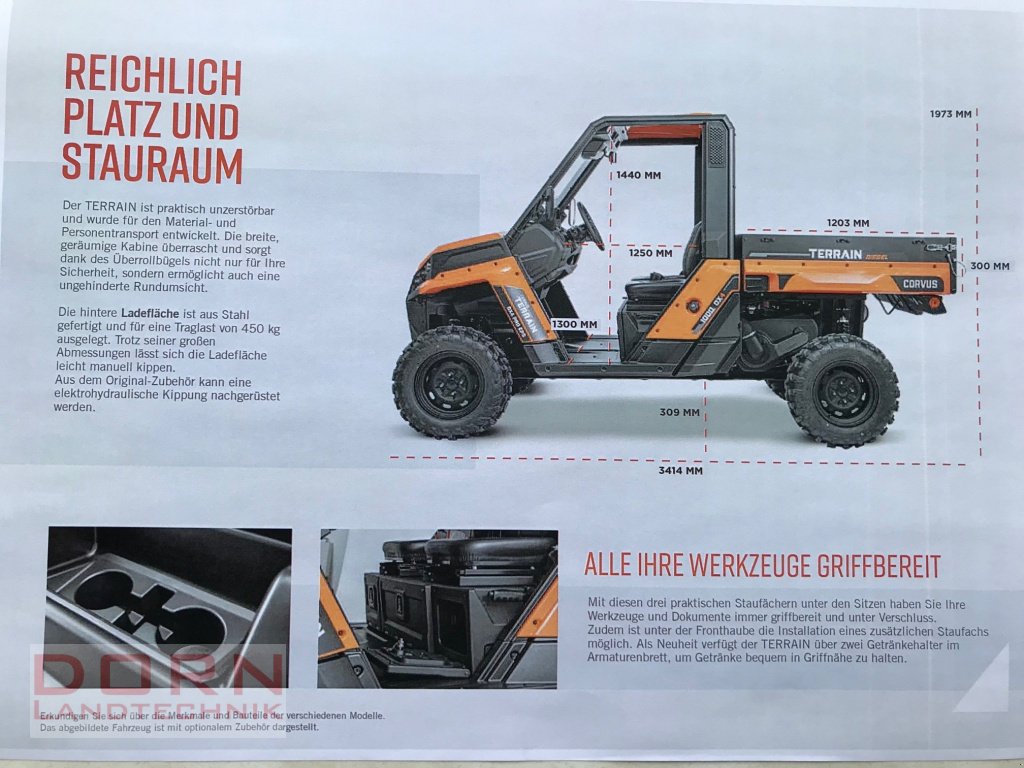 ATV & Quad des Typs Corvus DX 4 CAB 60 Km/h, Neumaschine in Bruckberg (Bild 12)